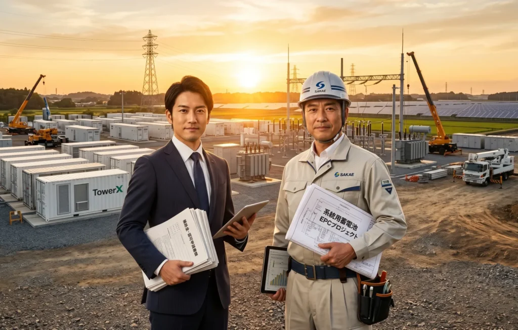014産業用・系統用蓄電池の高圧特高一括工事を申請・設計から施工まで「完全自社施工」で無駄と中抜きを排除して適正な業界最安値を実現する｜㈱サカエ電気工業